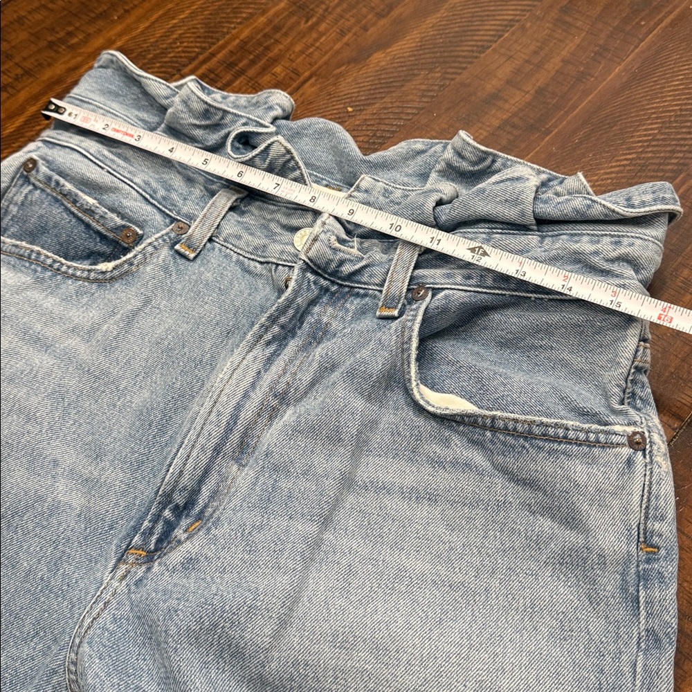 AGOLDE Lettuce Waistband Reworked High Rise Fitted 90s Jeans - Picture 11 of 15